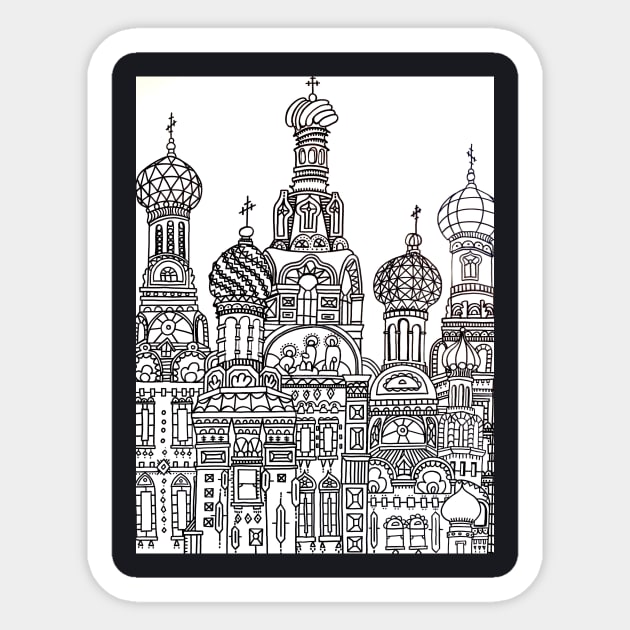 Russian Buildings Sticker by Ideacircus